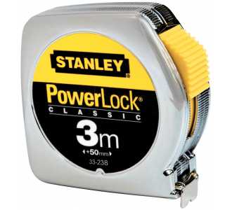 Stanley Bandmaß Powerlock Kunststoff 3 m/12,7 mm, Art.Nr. 1-33-238