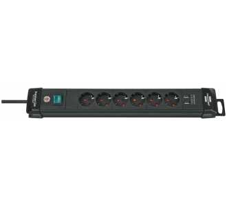 Steckdosenleiste 6-fach H05VV-F3G1,5 3m Premium-Line USB Brennenstuhl