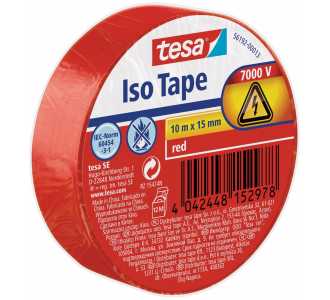 Tesa Isolierband rot 10mx15mm