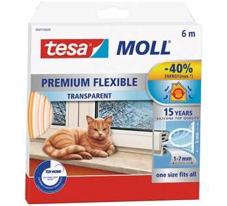 Tesa Moll Premium Flexible, transpartent, 6M :9 mm : 7 mm
