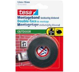 Tesa Montageband Outdoor 1,5m, 19 mm