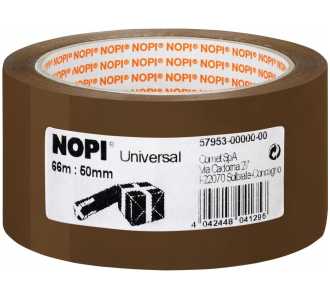 NOPI Universal-Packband, 66 m x 50 mm, braun, BO-PP