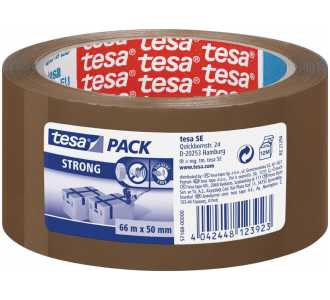 Tesa Packband 57167, 66 m x 50 mm, transparent, PP