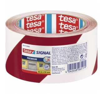 Tesa Packband 58131-00000 50mmx66m bedruckt rot weiß