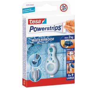 Tesa Powerstrips Waterproof Large Inh. 6 Stück