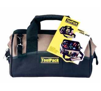 TOOLVIZION ToolPack Klassische Werkzeugtasche, kleine Ausführung mit 29 verschiedene Aufbewahrungsmöglichkeiten