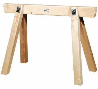 Triuso Bauschrage aus Holz, Tragkraft 1000 kg, 1.200 x 700 mm
