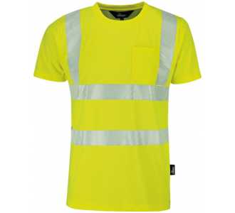 Vizwell Warnschutz T-Shirt Warnschutzshirt Warnshirt Arbeitskleidung 
