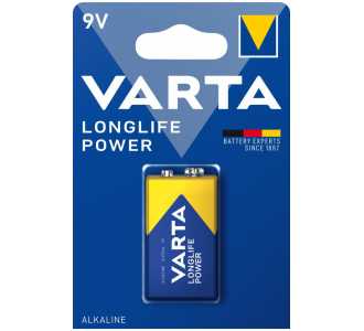 VARTA Batterie LONGLIFE Power 9 V E-Block Blister a 1 Stück