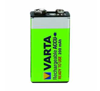 VARTA Batterie RECHARGEABLE Akku E-Block 9V 200mAh
