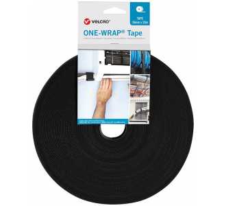 VELCRO Klettkabelbinder ONE-WRAP Tape 13mm x 25m, schwarz