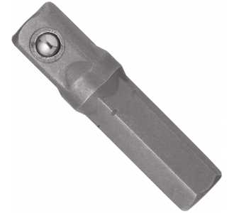 VIGOR Adapter, Sechskant massiv 6,3 (1/4"), Vierkant massiv 6,3 mm (1/4"), 25 mm