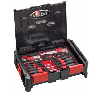 VIGOR Multibox-L mit Schraubendreher-Einlage, Anzahl Werkzeuge: 31