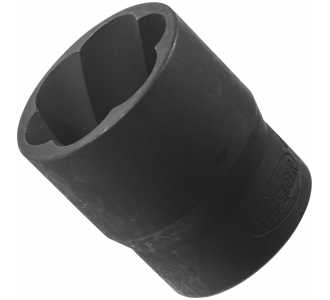 VIGOR Spiralnutenausdreher-Einsatz, Vierkant hohl 12,5 mm (1/2"), Außen Schraubenausdreher Profil, 22 mm