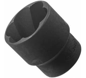 VIGOR Spiralnutenausdreher-Einsatz, Vierkant hohl 12,5 mm (1/2"), Außen Schraubenausdreher Profil, 24 mm