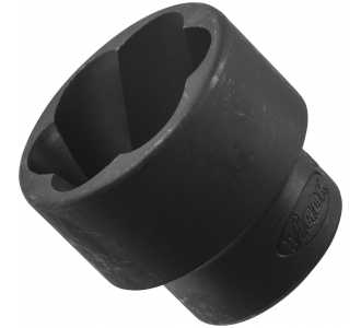 VIGOR Spiralnutenausdreher-Einsatz, Vierkant hohl 12,5 mm (1/2"), Außen Schraubenausdreher Profil, 27 mm