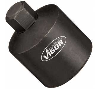 VIGOR Steckschlüsseleinsatz, Vierkant hohl 10 mm (3/8"), Außen Sechskant Profil, 7 mm