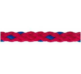 Vormann PP-Schnur Polypropylen rot/blau, Ø 6,0, geflochten, 8-fach, Spule (80 m)