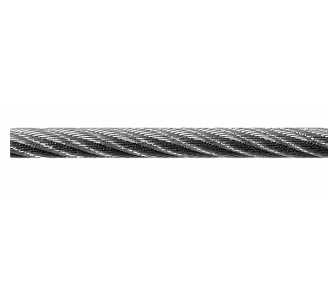 Vormann Stahl-Drahtseil Stahl verzinkt, Ø 10,0, 114-drähtig (6x19 + Faser) (70 m)