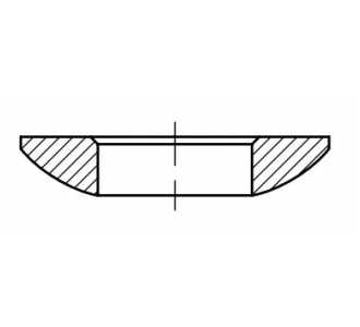 DIN 6319 Kugelscheiben für Gewinde M 12 (13x4,6), Form C, A2 blank