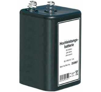 Blockbatterie 6V/7Ah Zink/Kohle 4R25 für Warnleuchten