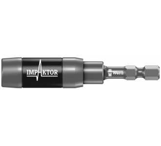 Wera 897/4 IMP R Impaktor Halter mit Ringmagnet und Sprengring, 1/4" x 75 mm