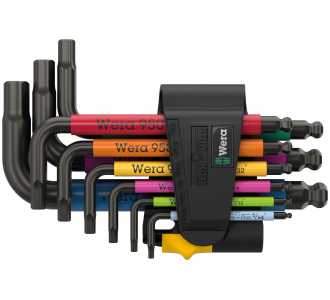 Wera 950/9 Hex-Plus Multicolour Imperial 3 Winkelschlüsselsatz, zöllig, BlackLaser