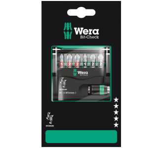 Wera Bit-Check 12 BiTorsion 1 SB, 12-tlg.