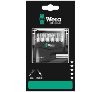 Wera Bit-Check 12 Metal 1 SB, 12-tlg.