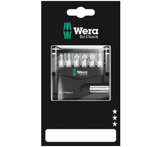 Wera Bit-Check 12 Wood 2 SB, 12-tlg.