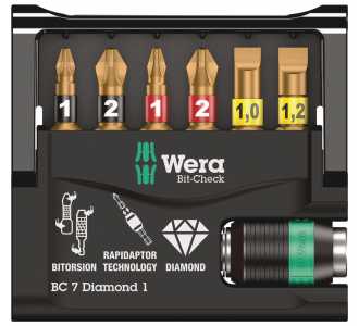 Wera Bit-Check 7 Diamond 1 SB, 7-tlg.