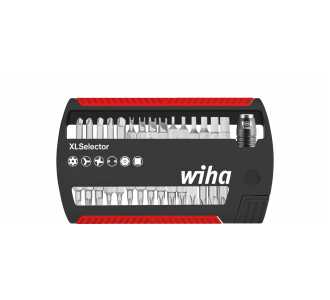Wiha Bit Set XLSelector Sicherheitsbits Standard 25 mm gemischt 31-tlg. 1/4", Tri-Wing/Spanner/Innensechskant mit Bohrung/Torq-Set/Torx mit Loch/Innen