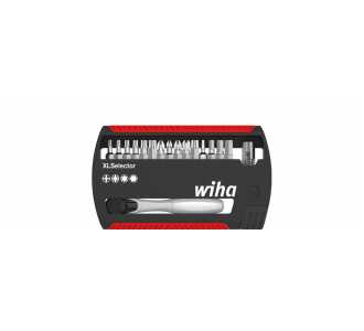 Wiha Bit Set XLSelector Standard 25 mm gemischt 16-tlg. mit Bitratsche 1/4" C6,3 (36951)