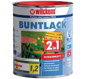 wilckens Buntlack 2in1, 750 ml seidenma,lichtgr. RAL7035