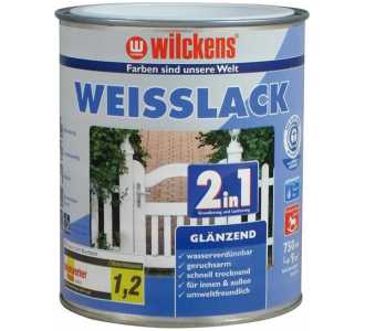 wilckens Weißlack 2in1 750 ml, glänzend