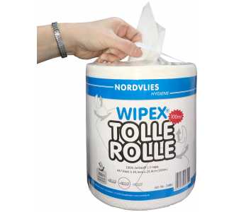 WIPEX NORDVLIES WIPEX TOLLE ROLLE 2-lagighochweiß 20,3 x 22,4 cm