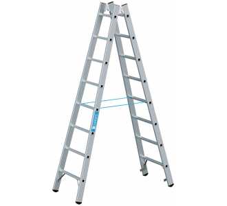 ZARGES Stehleiter Coni B 2x8 Sprossen Leiterlänge 2,34 m Arbeitshöhe 3,55 m