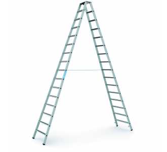 ZARGES Stufenleiter Saferstep B 2x16 Stufen Leiterlänge 4,51 m Arbeitshöhe 5,70 m